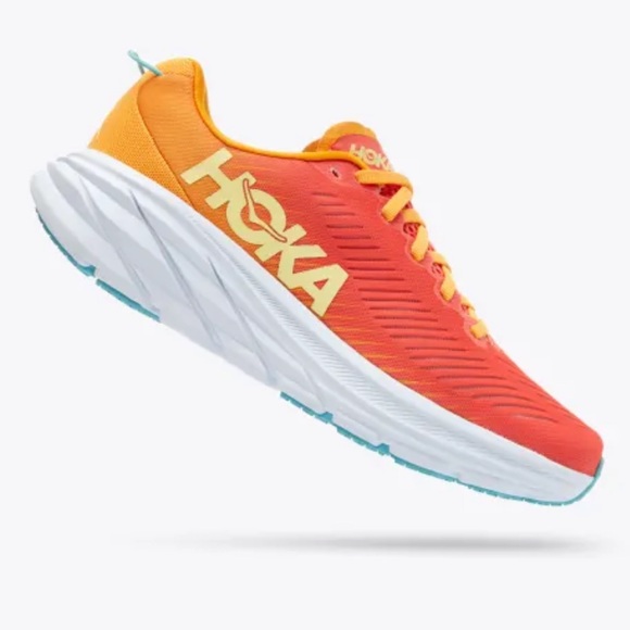 ✨EUC✨ Hoka Rincon 3 Camellia/Radiant Yellow Women's Running Shoes - Picture 2 of 13